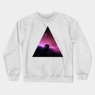 Purple Horsehead Nebula Triangle Crewneck Sweatshirt